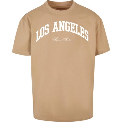 Mister Tee Тениска L. A. College Oversize Tee unionbeige XXLUB-MT2462-03738 - Тъмносив, размер S