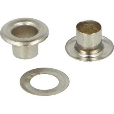 Kovové priechodky 6 mm Chróm - 10 ks