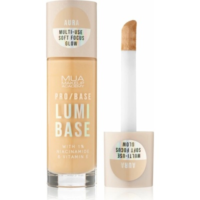 MUA Makeup Academy PRO/BASE Lumi Base rozjasňujúca podkladová báza pod make-up Aura Warm 33 ml