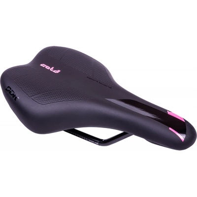 Sedlo DDK F20 SEMI PU černo-růžové