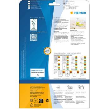 Herma Самозалепващи етикети, A4, 210 х 297 mm, оранжеви, 20 (1540100212)