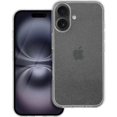 Apple Силиконов калъф кейс CLEAR Case 2mm Blink за iPhone 16 Plus, прозрачен с брокат