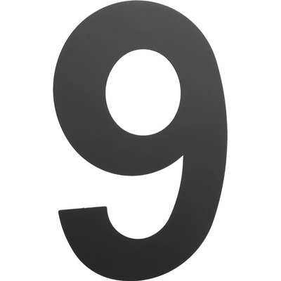 COBRA číslice 150 mm čierne Povrch: Čierna, Prevedenie: 9