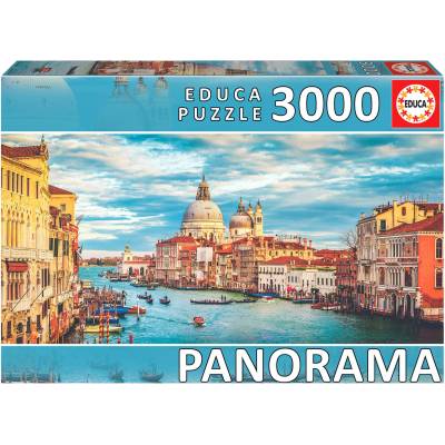 Educa - Puzzle Grand Canal, Venice panorama - 3 000 piese
