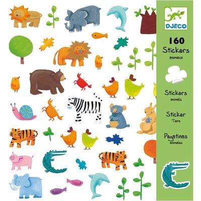 Djeco - Стикери Animals 160 бр. ST1 DJ08841G