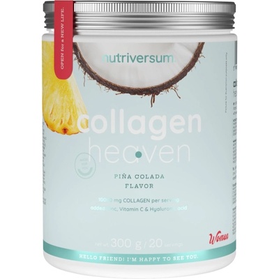 Nutriversum Collagen Heaven | added Zinc, Vitamin C and Hyaluronic Acid [300 грама] Пинаколада