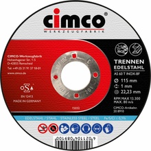 Cimco Korundový řezný kotouč 115 mm 208910