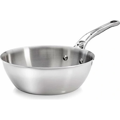 De Buyer Affinity Sauté Pan Stainless Steel curved 24 cm