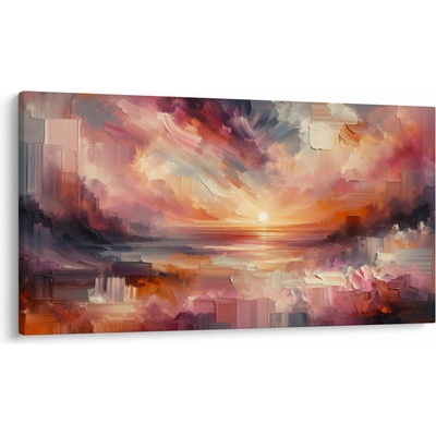 Obraz - Maľované červánky, jednodielne 120x70 cm