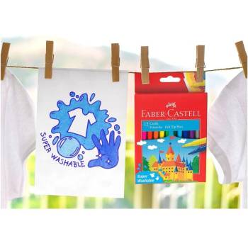 Faber-Castell Флумастери Замък, 12 цвята (1010180023)