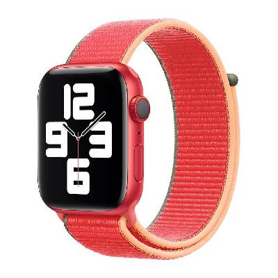 Product Red Sport Loop - оригинална текстилна каишка за Apple Watch 42мм, 44мм, 45мм, 46мм, Ultra 49мм (червен)