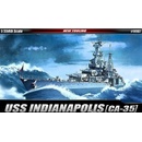 Academy Model Kit loď 14107 USS CA 35 INDIANAPOLIS 1:350