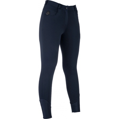 HKM Dámské vyhřívané rajtky Comfort Style se silikonovým sedem bez powerbanky tmavě modrá