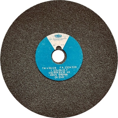Tyrolit Brusný kotouč plochý 125 x 16 x 12,7 mm 49C80K9V40 T416226