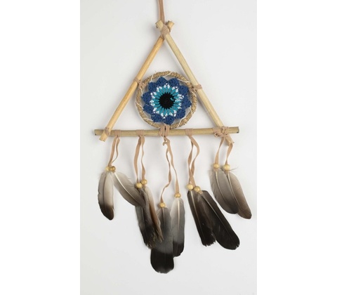 Lapač snů TRIANGULAR EYE tmavě modrá