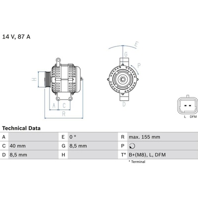 Generátor BOSCH 0 986 042 720 (0986042720)