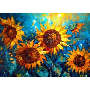 Enjoy - Puzzle Sunflowers Reunion - 1 000 piese