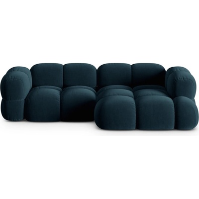 Cosmopolitan Design Тъмносин кадифен ъглов диван (десен ъгъл) Loretto - Cosmopolitan Design (COS_RC_120_F1_LORETTO5)