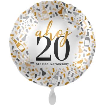 Image 1 of Premioloon Балон от фолио - Здравейте 20, Честит рожден ден