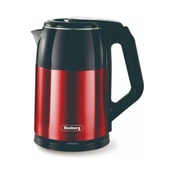 Rosberg Електрическа кана Rosberg, 1500W, 1.8L, Автоматично изключване, Червен/Черен, R51230S