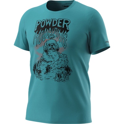 Dynafit 24/7 Artist Series Cotton T-Shirt storm blue/powder hounding