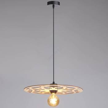 HEXE Пендел FALCO 1xE27/60W/230V Ø 40 см бежов (HX0232)