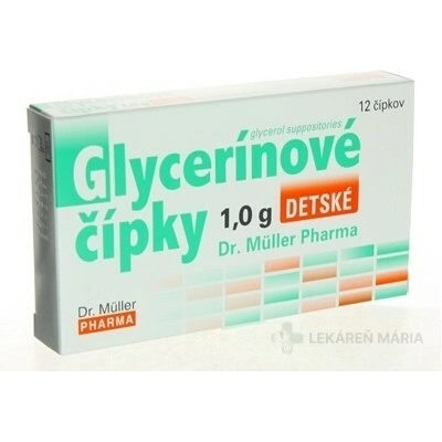 Dr. Müller Glycerinové čapíky detské 1 g 12 ks