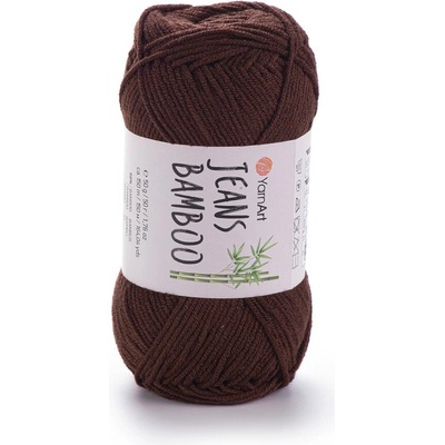 Yarn Art Jeans Bamboo 134 tmavě hnědá