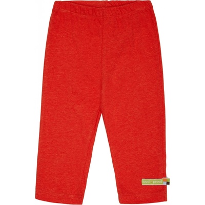 Dětské kalhoty s příměsí lnu Tmavě oranžová