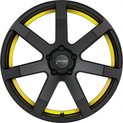 Corspeed Challenge 10x20 5x114,3 ET40 matt black trim yellow