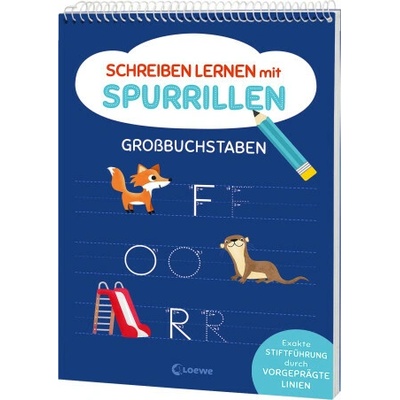 Schreiben lernen mit Spurrillen - Großbuchstaben