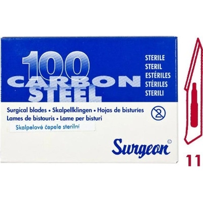 JAI SURGICAL LTD. Čepelky skalp.SURGEON č.11 steril.100ks