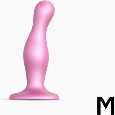 Strap-on-me Curvy M vlnitý přísavkový dildo Purple