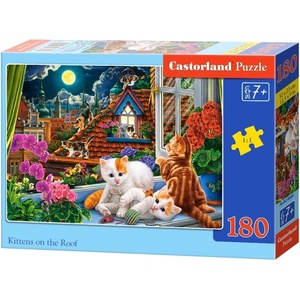 Castorland Пъзел Castorland от 180 части - Котенца на покрива (B-018499) - baby