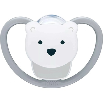 Nuk Силиконова залъгалка NUK Perfect Match Air - 18 м+, Полярна мечка (10177225)