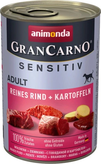Animonda Gran Carno Sensitiv Adult Hovädzie so zemiakmi 400 g Animonda Gran Carno Sensitiv Adult Hovädzie so zemiakmi 400 g