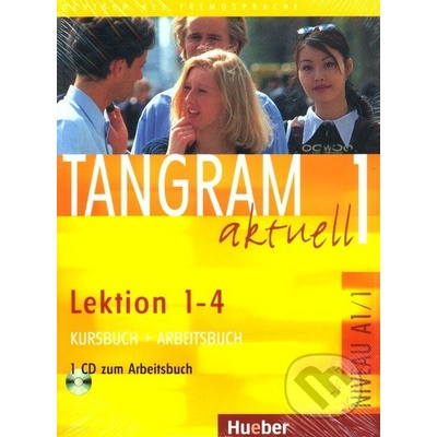 Tangram aktuell 1 lekcie 1-4 – paket učebnica / pracovný zošit vr. vloženého audio-CD a SL slovníček