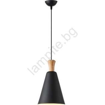 EUROLAMP Пендел 1xE27/15W/230V черен Ø 20 см (EU0376)