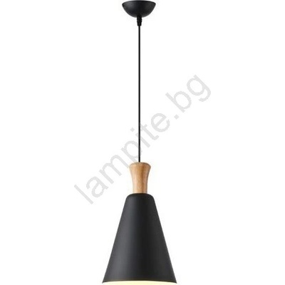 EUROLAMP Пендел 1xE27/15W/230V черен Ø 20 см (EU0376)