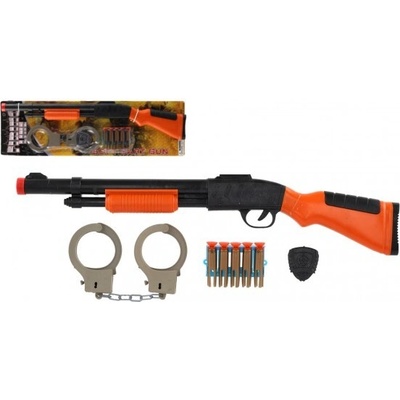 Teddies sada pistole+pouta+náboje na přísavky plast