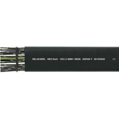 Helu 28001-500 plochý 4 G 1.5 mm² 500m čierna