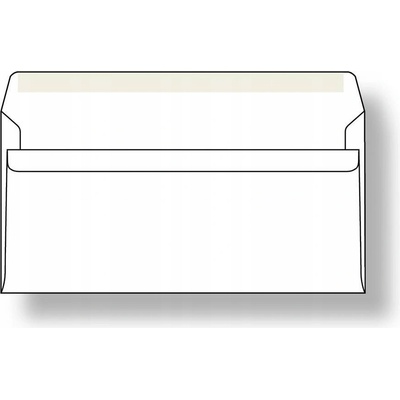 Obálka 110 x 220 mm bílá