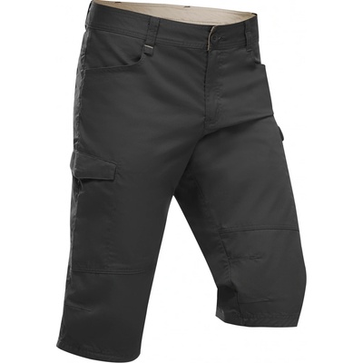 Quechua pánske turistické bermudy NH500 ŠEDÁ