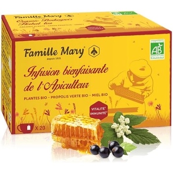 Famille Mary Билков чай за имунната система със зелен прополис и мед 20 филтърни пакетчета | Famille Mary (080281 FM)