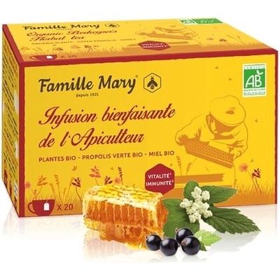 Famille Mary Билков чай за имунната система със зелен прополис и мед 20 филтърни пакетчета | Famille Mary (080281 FM)