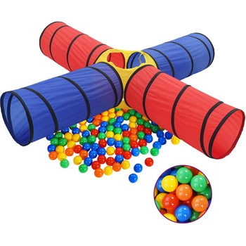 Image 1 of vidaXL Детски тунел за игра с 250 многоцветни топки (3107709)