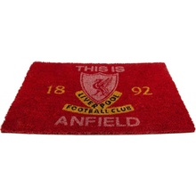 CurePink Liverpool FC This Is Anfield 60 x 40 cm červená