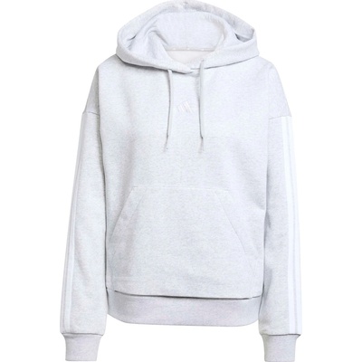 Adidas Суичър Adidas Essentials 3-Stripes Fleece Hoodie - Grey Marl