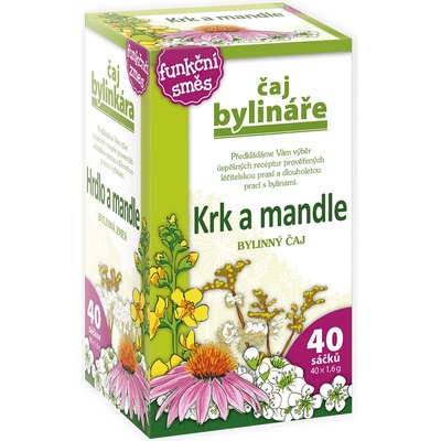 Čaj Bylináře Krk a mandle čaj na krk a mandle 40 x 1,6 g