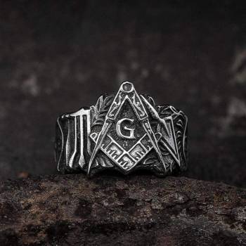 Image 1 of NNM пръстен Knights Templar Masonic - 29423455